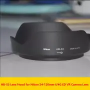 High Quality HB-53 Lens Hood for Nikon AF-S 24-120mm f/4G ED VR Camera Lens