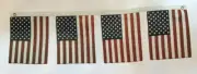 American Flag Bunting 100% Cotton July 4th Patriotic USA Memorial Day 44"x13