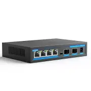6-Port 2.5G Poe Ethernet Switch unmanaged , 4 x 2.5G Poe Base-T & 2 x 10G SFP...