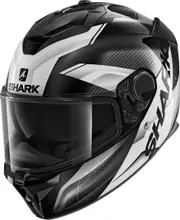 Shark Spartan GT Elgen Helmet, black-white, Size XS for Men Black White