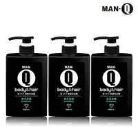 在飛比找誠品線上優惠-MAN-Q 2 in1非凡永恆洗髮沐浴露x3入(600ml/