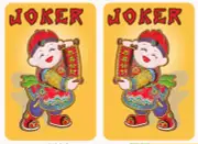 Mah Jongg Jong Mahjong 10 Joker Stickers Boy - Set #047 ** Free Shipping **