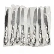 Wallace Peacock Set of 8 French Solid Knives Stainless Steel 18/10 NEW