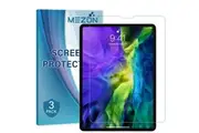 [Set of 3] Apple iPad Pro 11" 2020 Ultra Clear Film Screen Protector by MEZON Face ID Compatible, Case and Pencil Friendly (iPad Pro 11", Clear)