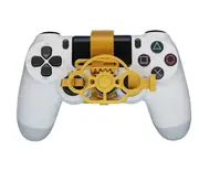 Gaming Racing Wheel Mini Steering Game Controller For Sony Playstation PS4 3D Printed Accessories Color Gold