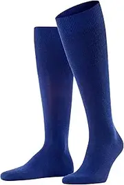 [FALKE] Men's Airport Knee-High Socks Merino Wool Cotton Black Grey More Colours Thin And Light Warm Long Socks Plain For Work Or Casual Looks In Winter 1 Pair