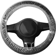 Disposables Steering Wheel Cover - 100 Disposables Car Steering Wheel Covers with Elastic Bands | Steering Wheel Protectors for, Trucks