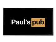 Personalised Bar runner mat - with your name Novelty funny beer label bar runner