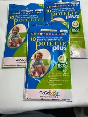 (3) Gogo Kalencom 2 in 1 Potette Plus 30ct disposable portable potty liners