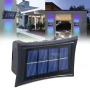Solar Fence Lights Multi Color Solar Wall Lights Up And Down Lighting Solar