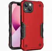 For iPhone 13 Non Slip Shockproof Hybrid Case Red Color