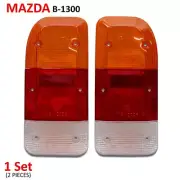 Pair Rear Tail Lights Lamp Lens For Mazda B1300 M1300 Familia Ute '73 '77