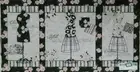 Patchwork Quilting Sewing Fabric Mademoiselle Dress Forms Panel 60x110cm