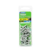 Zenith 8G x 20mm Galvanised Button Head Stitching Timber Screws - 30 Pack