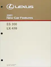 2001 Lexus LX470 ES300 Features Manual Model Decode Service Train ES 300 LX 470