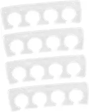 TOVINANNA 2Pairs Soft Silicone Toe Separators for Pedicure Reusable Gel Toe Spacers for Comfortable Foot Nail Care Gentle Skin Lightweight Design for Home and Professional Use