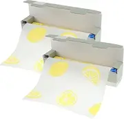 2 Pcs Plastic Cutting Board Mats POE Cutting Board Sheets Nonslip Cutting Board Roll Flexible Chopping Board Mat for Cooking Prep Barbecue Outdoor Camping Traveling(2 pieces-lemon (box))