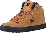 [DC] Men's Pure High-top Wc Wnt Skate Shoe, Wheat/Black, 10