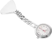 [SAFIGLE] 1 PC Nurse Table Pour Backlit Ladies Reel Holder Lapel Fob Watch Nurses Automatic Vet for Nursing Women Digital Carabiner Boutonniere Pins Silver Quartz