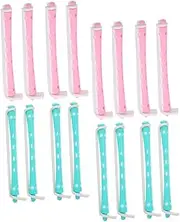 WOFASHPURET 24pcs Dual Color Perm Rod Collection Flexible Curling Tools for Effortless Curls Waves Hair Protection with Material for All Hair Convenient for Home Use Travel