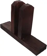 TOYANDONA Wooden Fence Support Base Holder for Fencing Durable Versatile Design for Gardens Patios Balconies Resistant to Decay Elegant Addition to Spaces
