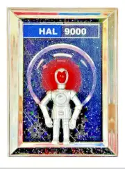 Suckadelic Sucklord - Hal 9000 - OOAK Framed Bootleg Art Figure Stanley Kubrick
