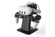 Kiwi Design For META Oculus Quest 2/3/3S/Pro Magnetic Charging VR Stand Black