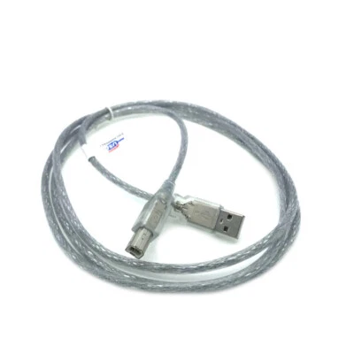 6ft USB Cord CLR for HP ENVY 6556 7858 5544 4524 5052 5644 5665 6258 D411 D411C