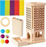 Sticks Dice Game, Colorful, Fine Motor Activity, Educational Board Playset, 8.27x6.77x3.74in/5.12in/5.12x3.94x8.66in, Enhances Early Development, Great for Boys, Girls