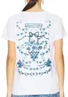 NWT Damson Madder Anthropologie Floral Lg Blue Graphic Organic Cotton Oversized