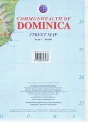DOMINICA STREET MAP WITH INDEX 1:40,000 (CARTES) (FRENCH By Kasprowski Publisher