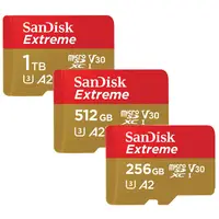 在飛比找蝦皮商城優惠-SanDisk 256G 512G 1TB microSDX