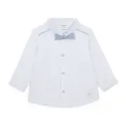 Carrement Beau Baby Boy White Shirt and Bow Tie