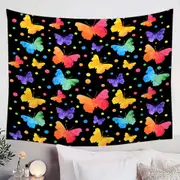 Pastel Butterflies Pattern Tapestry