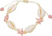 [Generico] Sea Bracelet, Beach Anklets for Women - Adjustable Waterproof Shell Anklet Beach Jewelry | Elegant Female Fashion for Festival, Cruise, Party, Tropical