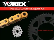 2001-2005 FZ-1 Vortex Chain & Sprocket Kit CKG6237 520 Gold RX3 15/43
