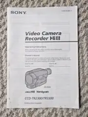Sony CCD-TR2300/TR3300 Hi8 HandyCam Owner's Manual ONLY