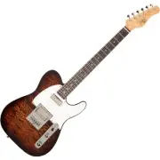 Michael Kelly Electric Guitar Enlightened 55 Tiger's Eye Burst Made in Korea
