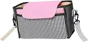 CIMAXIC Pram Tidy Pouch Baby Carriage Storage Bag Cup Holder for Diapers Bottles and Toys Compact Portable