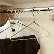 50 CASE Heavy Duty Open Hook Hotel Room Silver Chrome Metal Clothes Coat Hanger