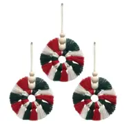 Professional Macrame Christmas Tree Wall Hanging Tassels Handwoven Boho Decor