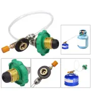 AU Camping Stove Propane Refill Adapter Flat Cylinder Tank Coupler Bottle