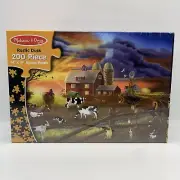 Melissa & Doug Rustic Dusk 200 Piece Jigsaw Puzzle Measures 14" X 19"