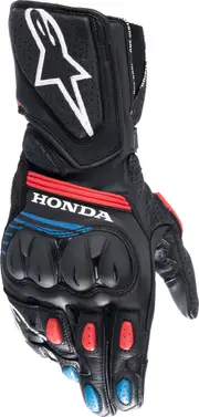 Alpinestars SP-8 V3 Honda, gloves , color: Black/Light Red/Blue , size: XXL