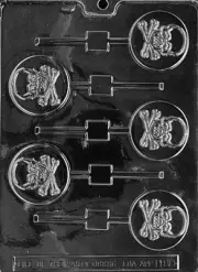 SKULL AND CROSSBONES LOLLY POP mold Chocolate Candy Soap molds grave digger