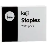 Keji 26/6 Staples 2000 Pack