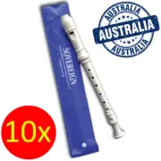 NEW BULK 10x Sovereign White Recorder Musical Instrument Soprano School Class