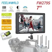 FEELWORLD FW279S 7" DSLR Camera Field Monitor IPS 3G-SDI 4K HDMI 2200nit HD LCD