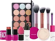 Face Makeup Sets for Women, Makeup Kit Brushes Eyeshadow Palette Primer, Make up Set, Loose Powder Blush Stick, Full Kit for Birthday Holiday