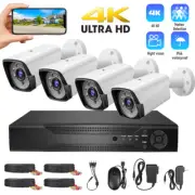 5MP Lite 4CH DVR 1080P Security Camera System Outdoor H.265+ Home CCTV Kit IP66